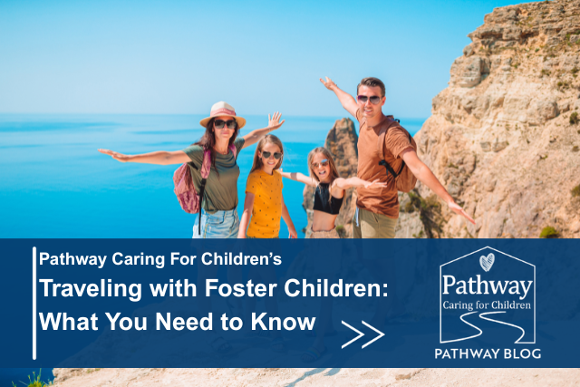 Family traveling with foster children